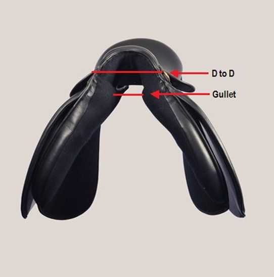 Width saddle width